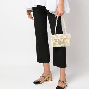 Vanina Le Cosmos beaded shoulder bag Pearl NWT